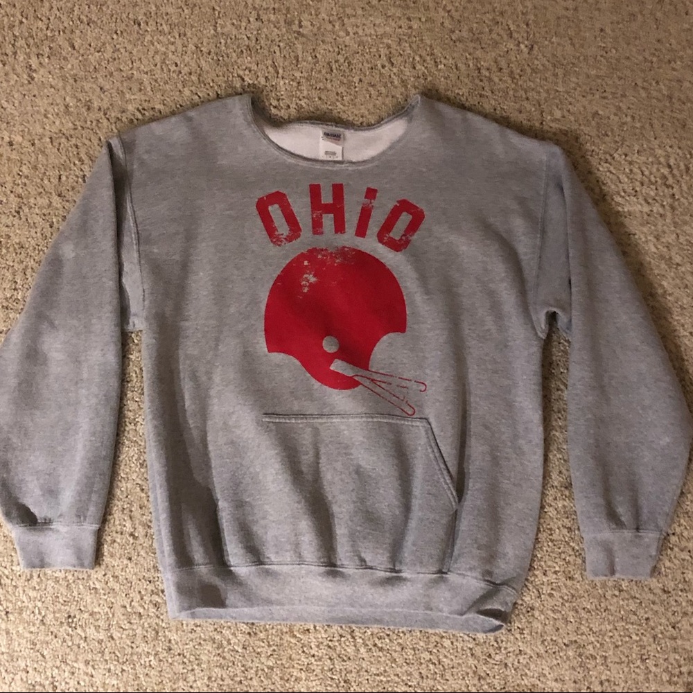 Ohio State Buckeyes Helmet Crewneck